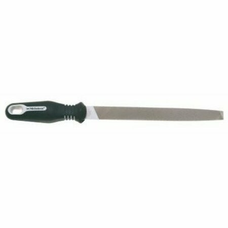 APEX TOOL GROUP Crescent Nicholson 21748H File with Hndl, Flat Profile, American Pattern, Bastard Cut, Ergonomic Hndl 21748HN